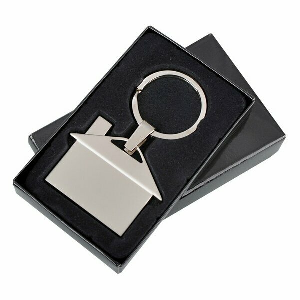 HOUSE RING key ring,  silver