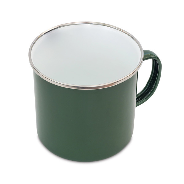 OLDSCHOOL 500 ml enamel mug mug, green