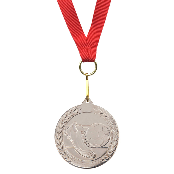 SOCCER WINNER medals,  silver