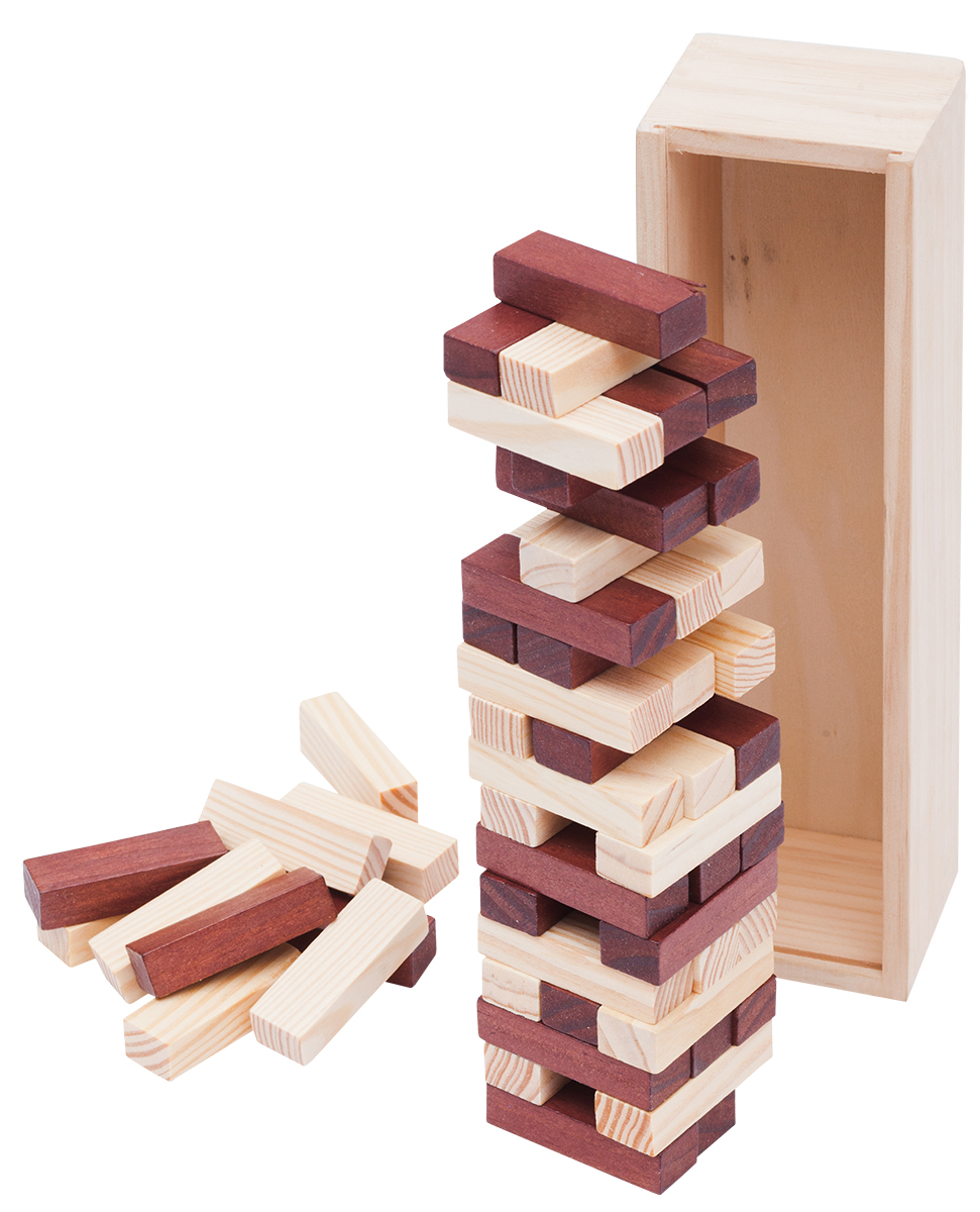TOWER wooden game,  brown