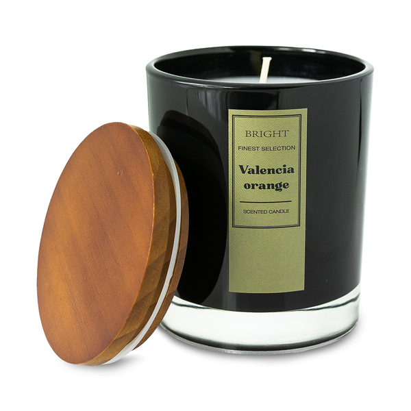 IMOLA scented candle in glass, black
