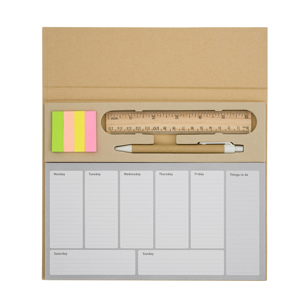 MELLE desk planner, brown