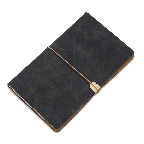 VIAJE retro style notepad, black