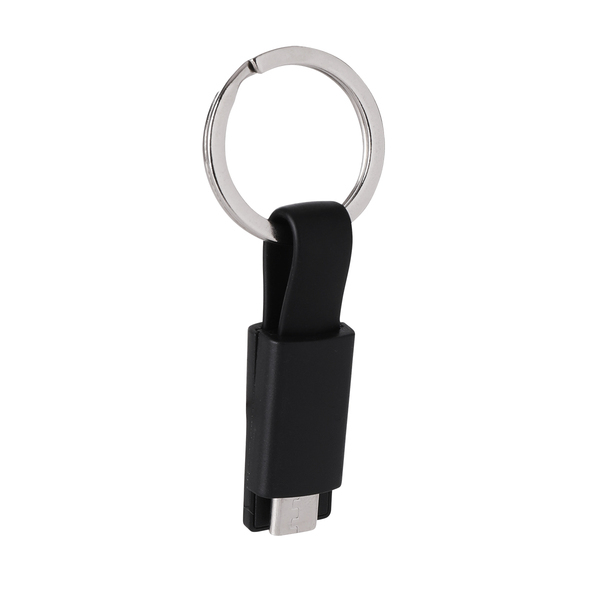 HOOK UP key ring with USB,  black