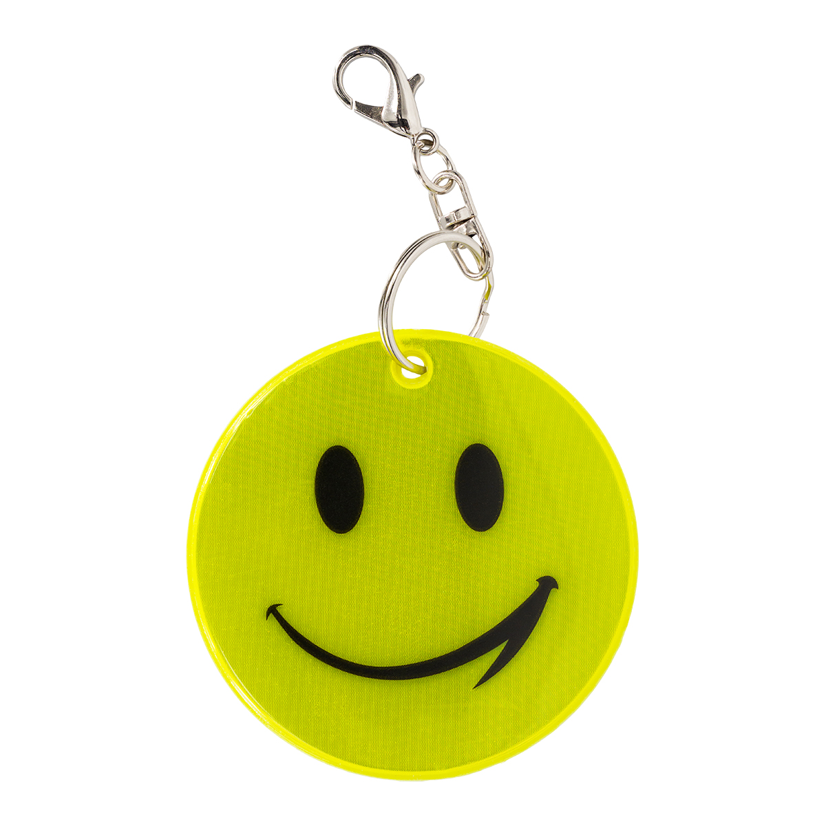 HAPPY KEY reflective key ring,  yellow
