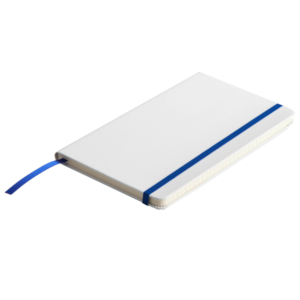 CARMONA notebook with lined pages 130x210 / 160 pages,  blue/white