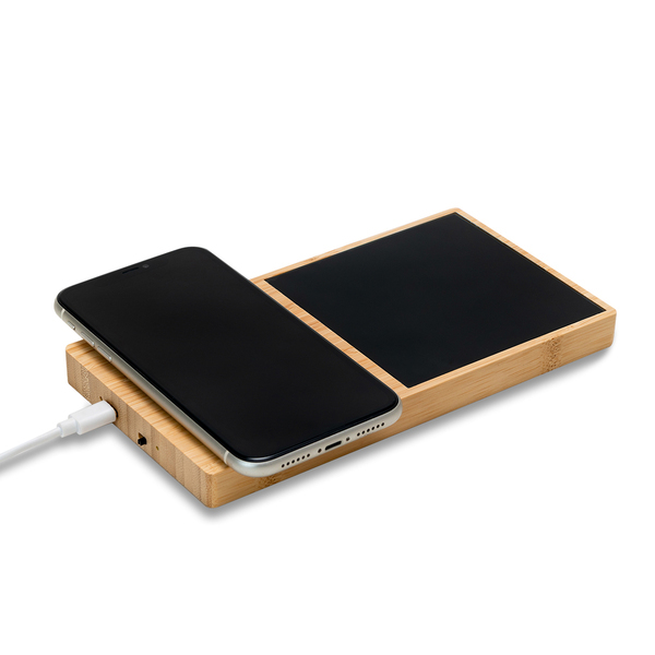 VALAIS wireless charger with a cup warmer, beige