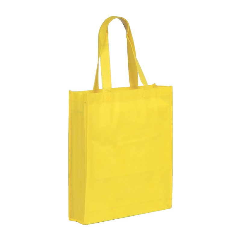 NON shopping bag made of nonwoven fabric,  yellow