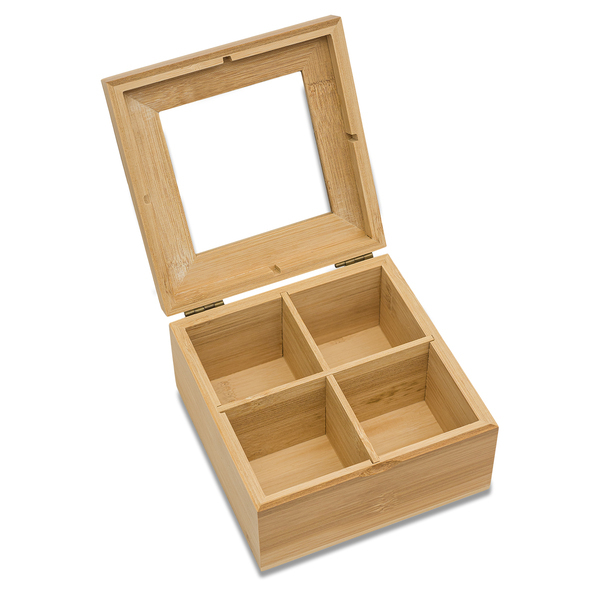 TUKAO bamboo tea box, brown