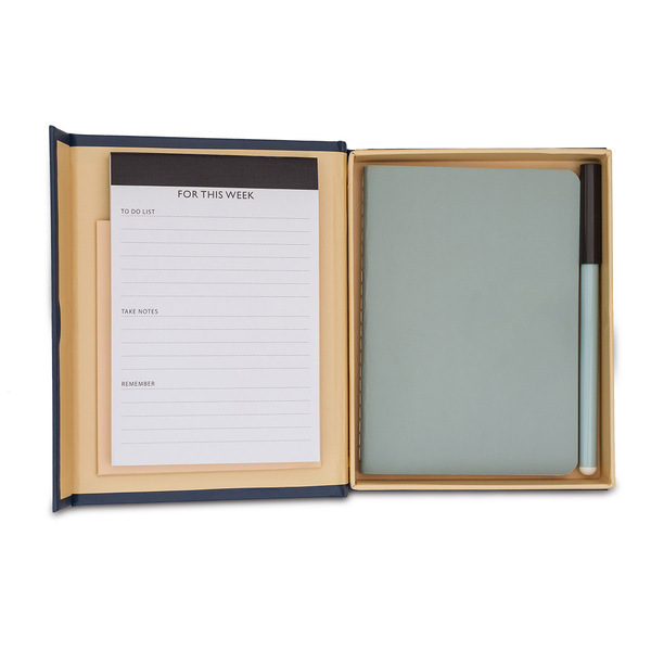 KAMPA notebook and planner set, dark blue