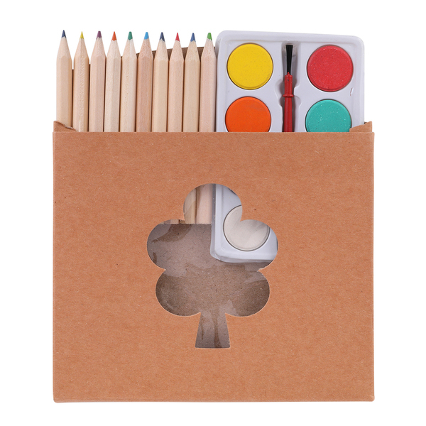 WORLD OF COLOURS art set, beige