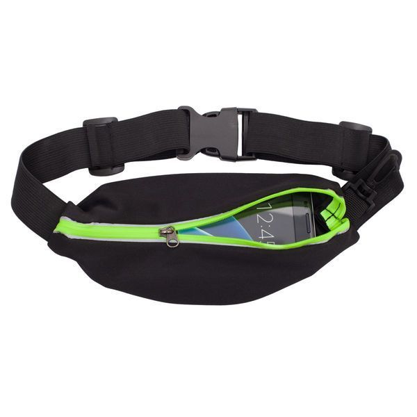 EASE sports kidney bag,  black/light green