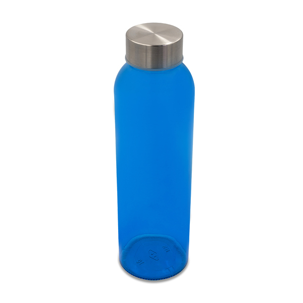 AQUA KUBA colour glass bottle 500 ml, blue