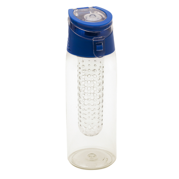 FRUTELLO sports bottle 700 ml with infuser,  blue/transparent