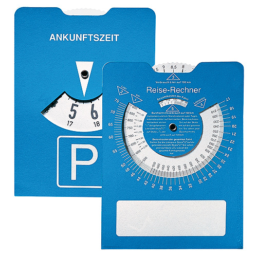 Cardboard parking disk 