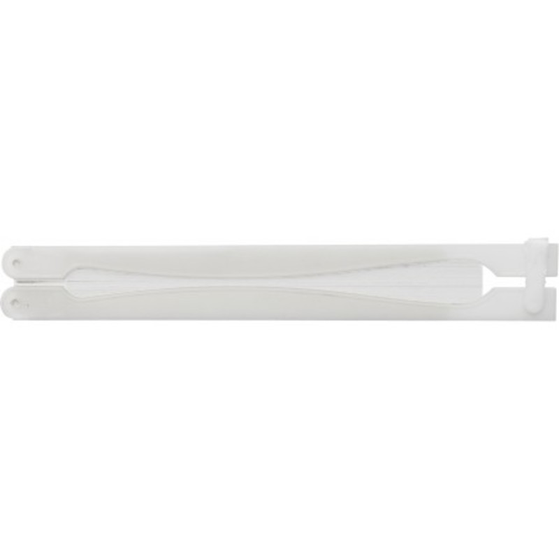 Paper hand held fan with plastic handle