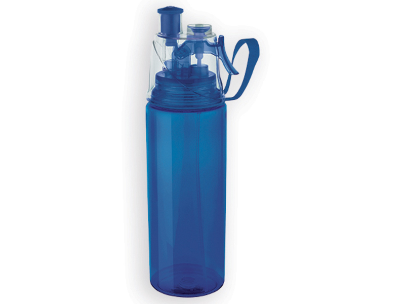 MIKA plastic sports bottle, 600 ml, Blue