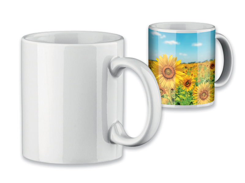 SUBLIM ceramic sublimation mug, 370 ml, White