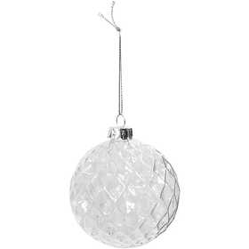 Faceted glass bauble