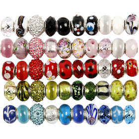 Glass Charm Beads