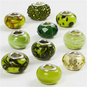 Glass Charm Beads