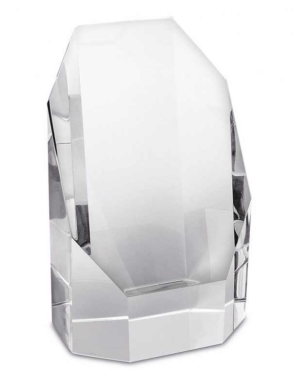 CRYSTAL TROPHY 8x6 h12.5 cm