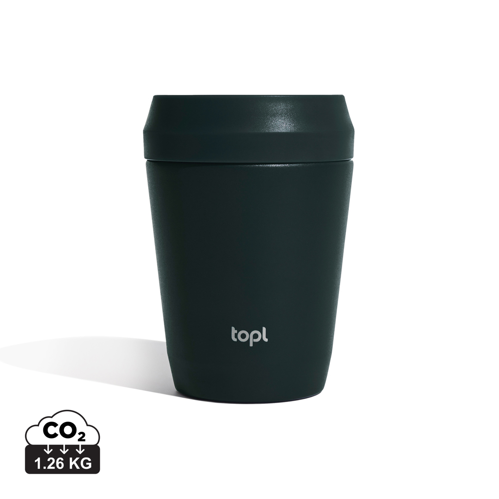 Topl Recycled Steel To Go Tumbler Patented 360 Lid 235ml