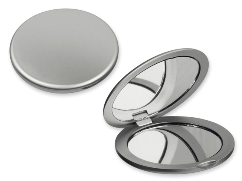 MEIRA pocket mirror, Satin silver