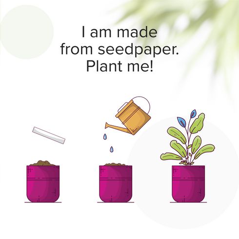 Bookmark Seed Paper (40 g/m²)