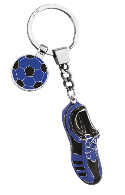 KEY CHAIN FOOTBALL SHOE BLUE/BLACK
