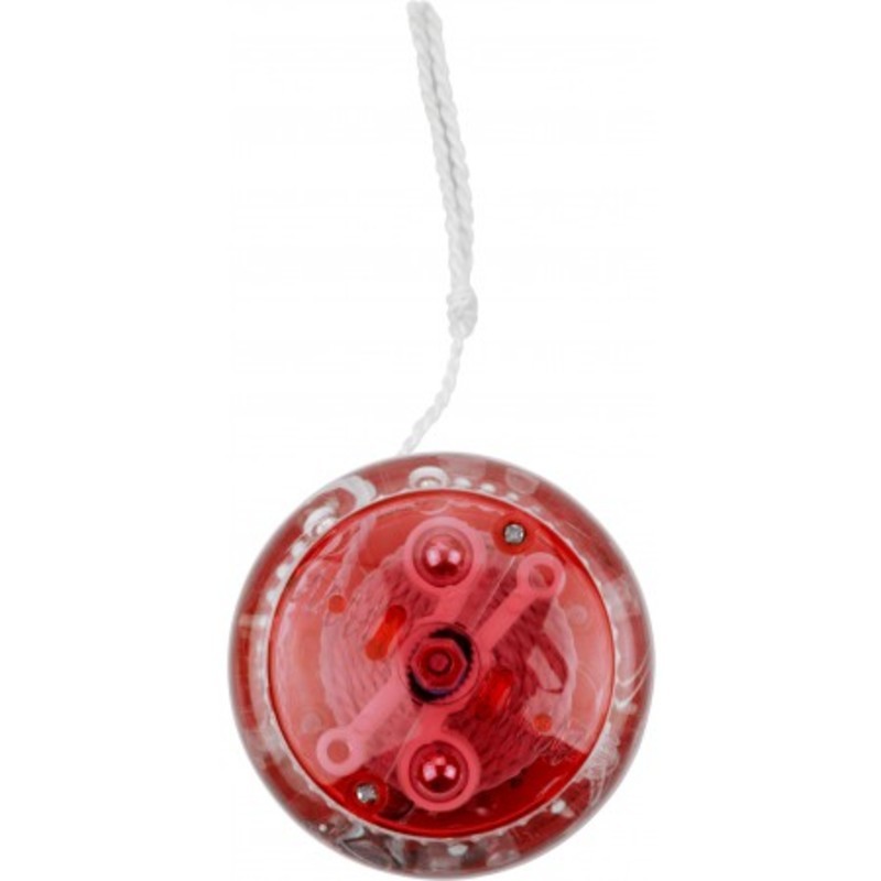 Plastic transparent light-up yo yo.