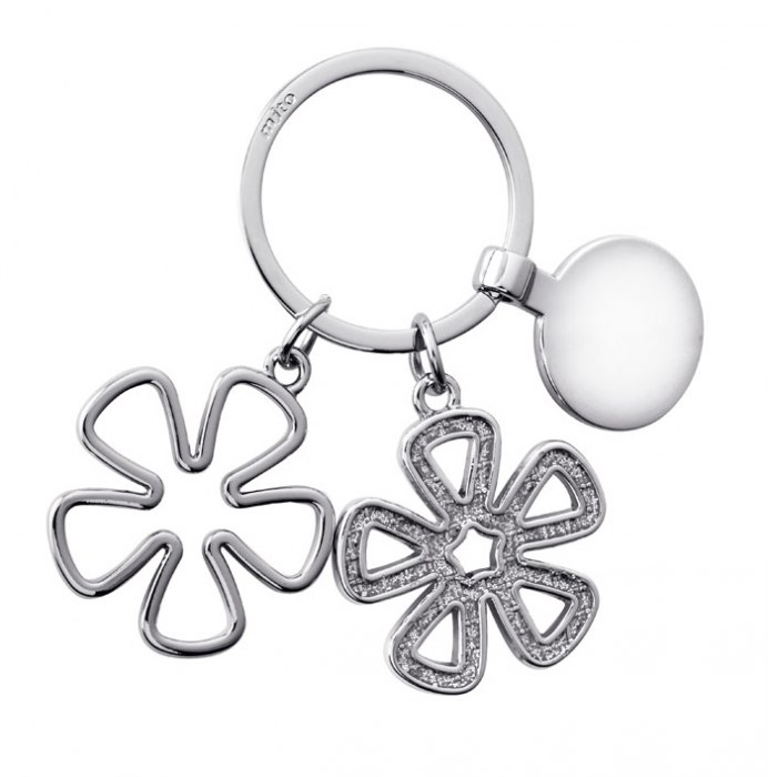 KEYCHAIN FLOWER -WITH COIN