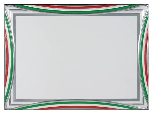 TARGA BIANCA TRICOLORE X SUB.MM 180X130