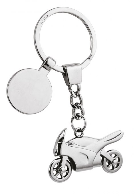 MOTORCYCLE KEY RING WITH TOKEN