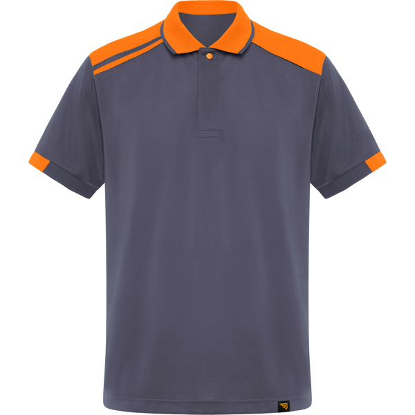 SAMURAI POLO SHIRT S/S LEAD/ORANGE