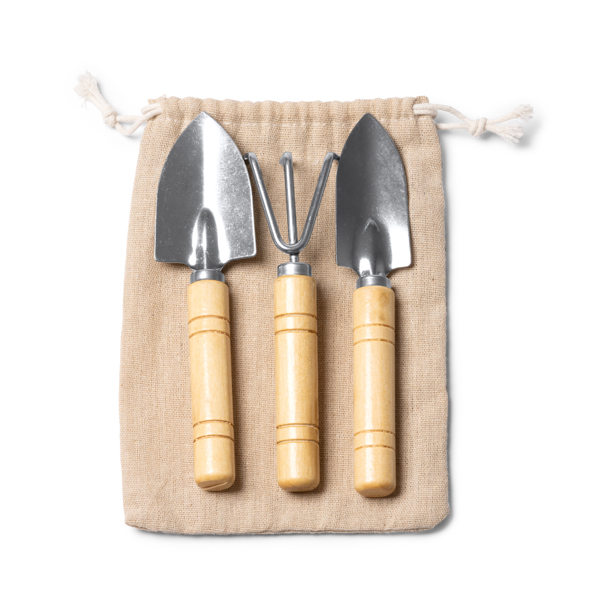 GARDENING SET CROCUS NATURAL