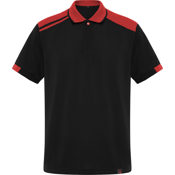 SAMURAI POLO SHIRT S/S BLACK/RED