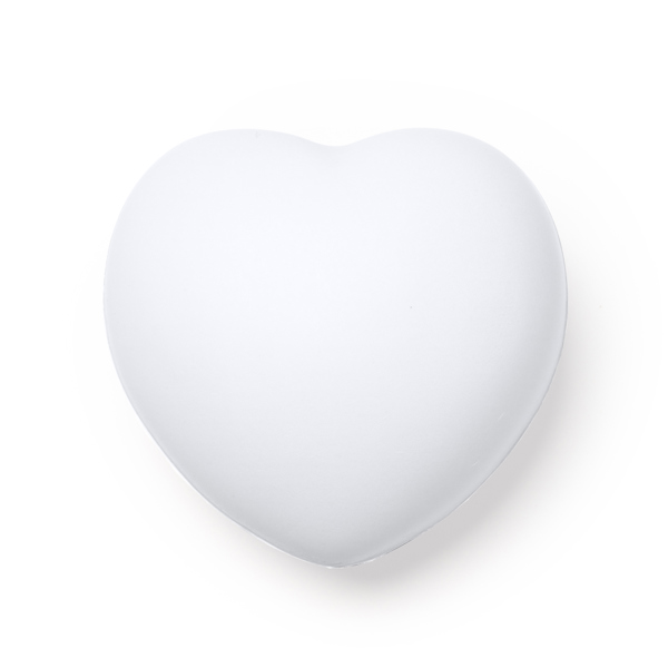 BIKU HEART-SHAPED STRESS BALL WHITE