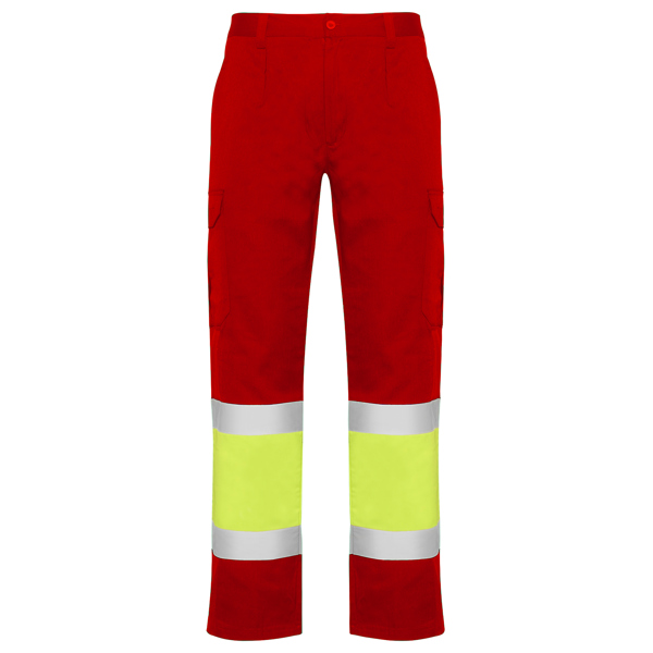 HV NAOS SUMMER PANTS S/38 JOB RED/FLUOR YELLOW