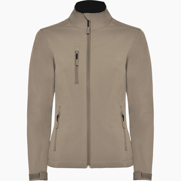 NEBRASKA WOMAN SOFTSHELL S/S DARK SAND