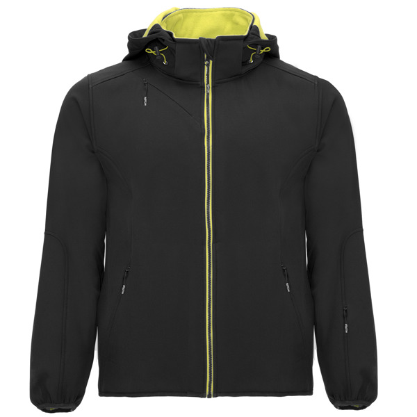 SIBERIA SOFTSHELL S/XS BLACK/LIME PUNCH