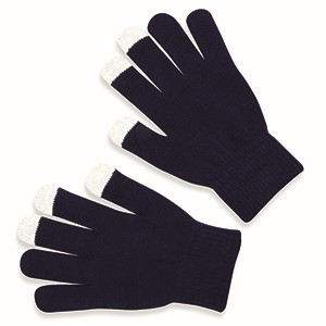 Tactile gloves for smartphones - navy