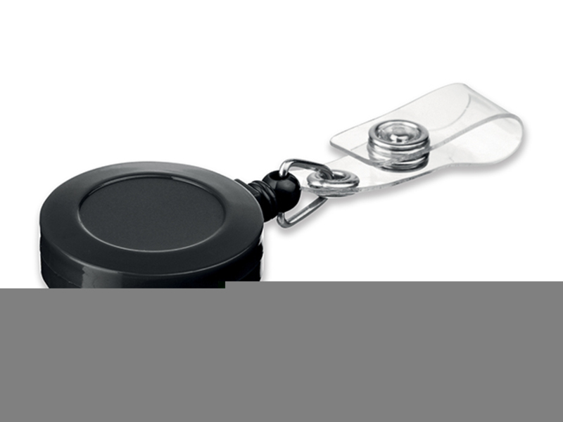 SWINNY plastic holder with metal rectactor clip, Black