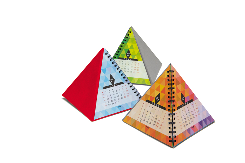 Calendar de birou PIRAMIDA CV6-03 gri