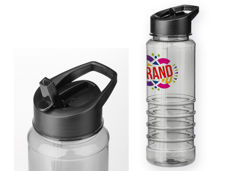 NELSON plastic sport bottle, 750 ml, Black