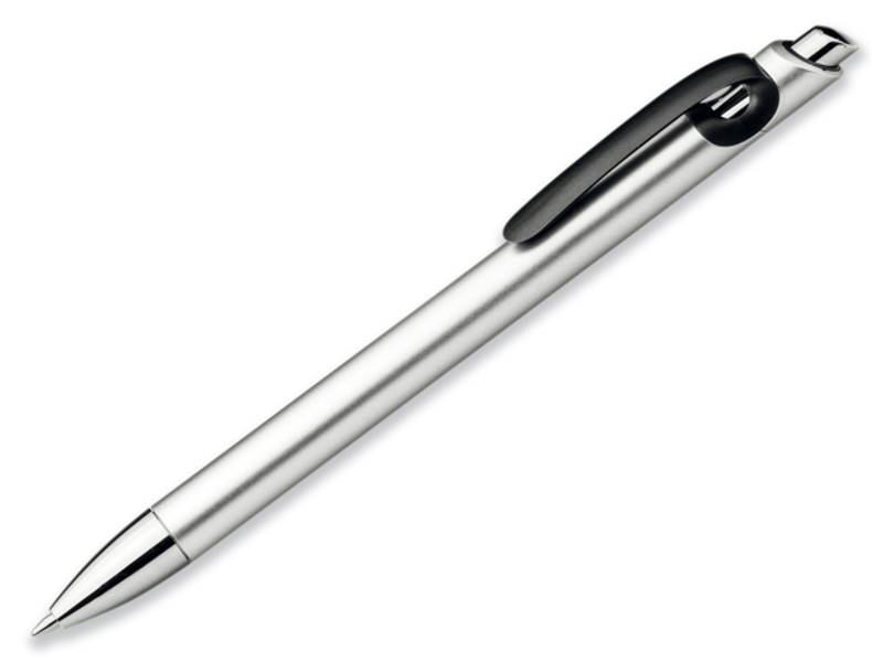 CURLY plastic ball pen, blue refill, Black