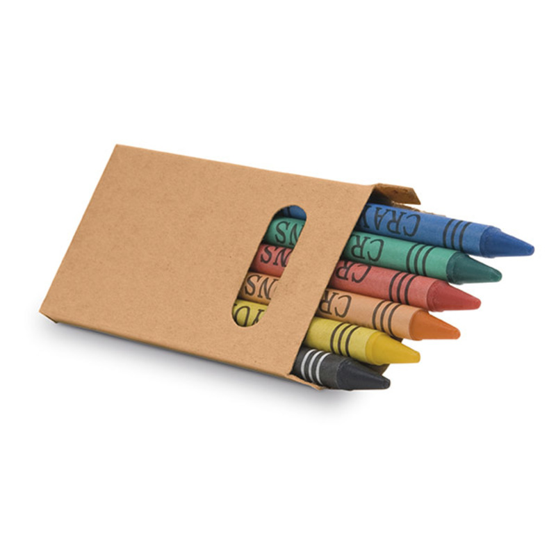 Box with 6 crayon