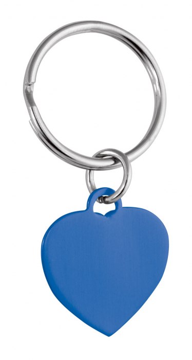 PENDANT BLUE HEART - 25x22 mm