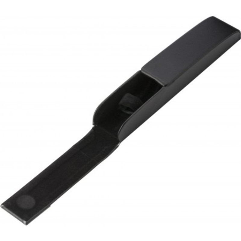 PU luxurious black pen case, suitable for one pen