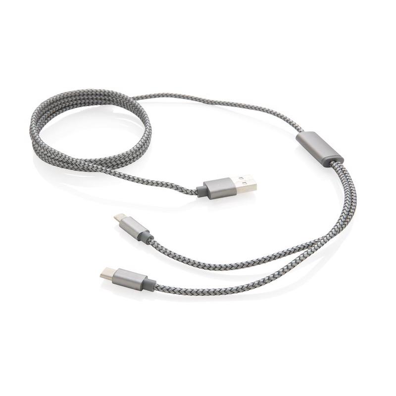 3-in-1 braided cable